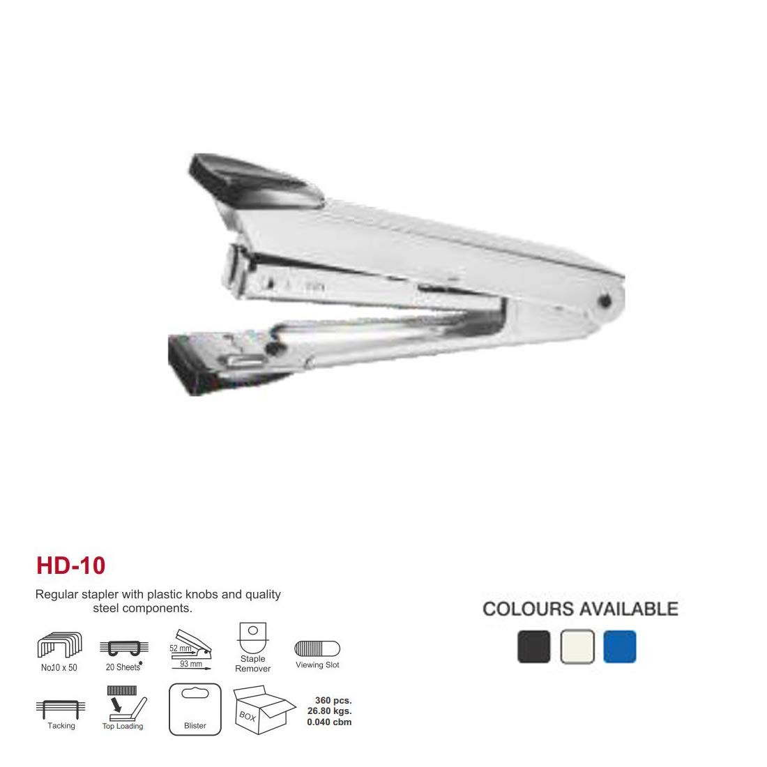 KANGARO Stapler (Pack of 6) HD-10